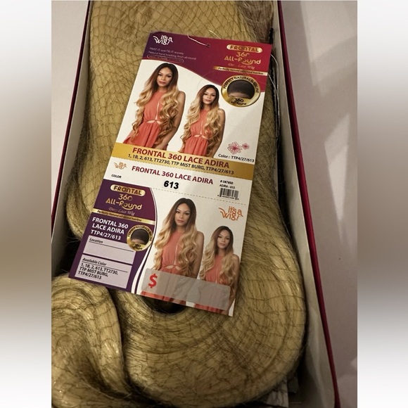 It’s A Wig! Frontal 360 Lace Adira Wig - Color 613 - Deep Lace, Natural Hairline - Picture 6 of 7